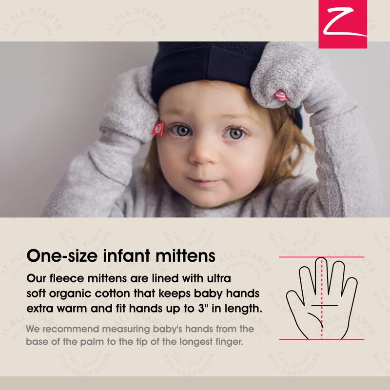 Zutano Unisex Baby Cozie Lined Mitten, Cream, One Size - Image 4